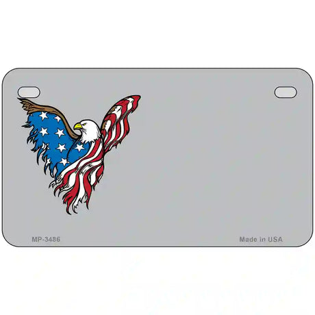 American Eagle Offset Metal Novelty License Plate 7" x 4" (MP)