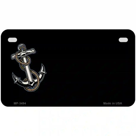 Anchor Offset Metal Novelty License Plate 7" x 4" (MP)