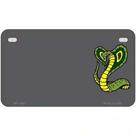 Cobra Offset Metal Novelty License Plate 7" x 4" (MP)