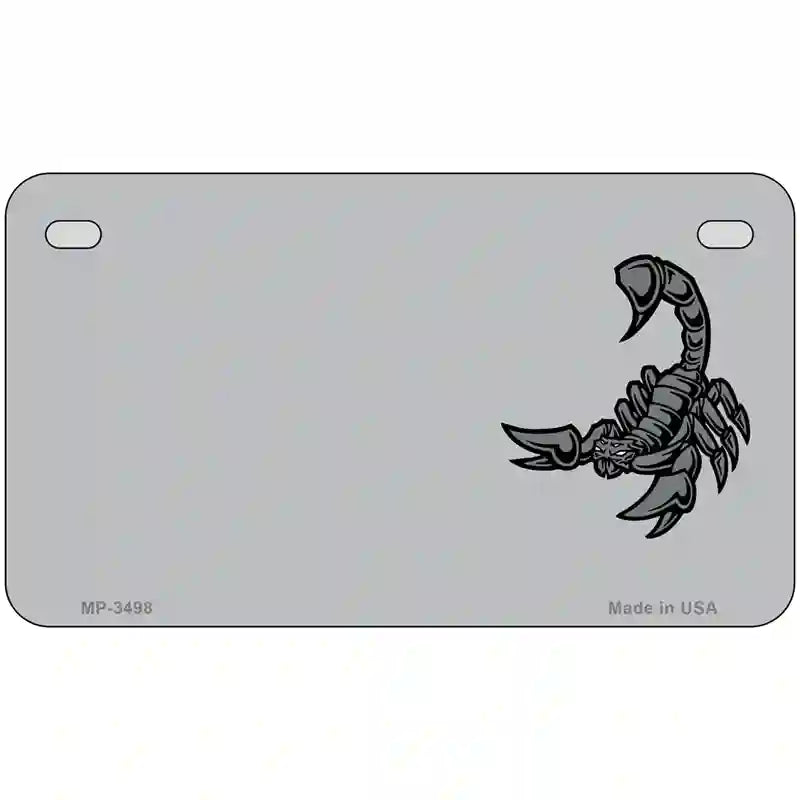 Scorpion Offset Metal Novelty License Plate 7" x 4" (MP)