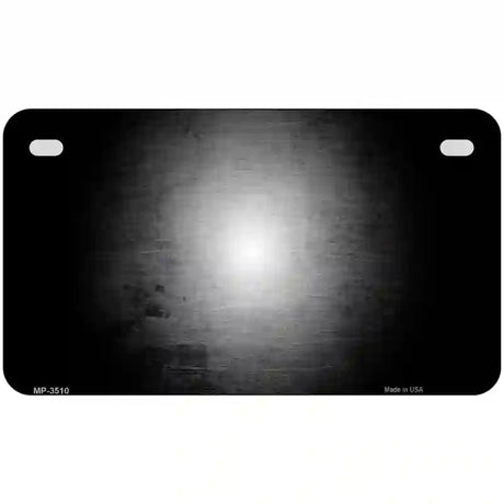 Black White Fade Scratched License Plate Metal Novelty 7" x 4" (MP)