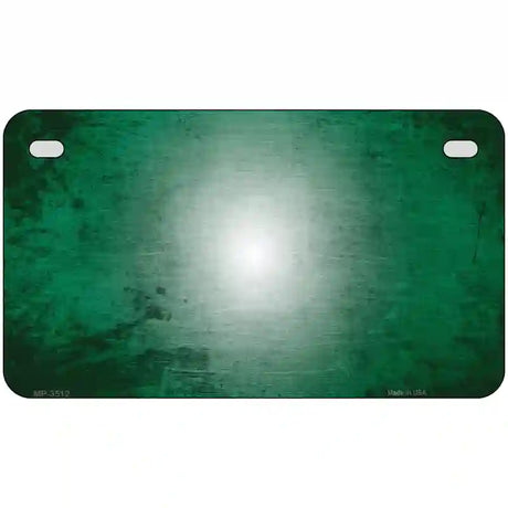 Green White Fade Scratched License Plate Metal Novelty 7" x 4" (MP)