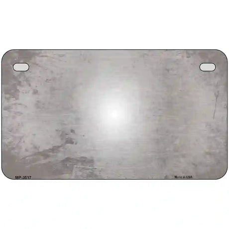 Gray White Fade Scratched License Plate Metal Novelty 7" x 4" (MP)