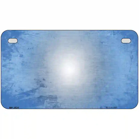 Lt Blue White Fade Scratched License Plate Metal Novelty 7" x 4" (MP)