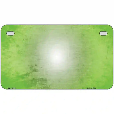 Lt Green White Fade Scratched License Plate Metal Novelty 7" x 4" (MP)