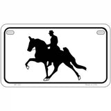 Horse With Rider Metal Novelty License Plate 7" x 4" (MP)