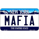 Mafia New York Novelty Metal License Plate 7" x 4" (MP)