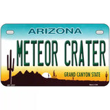 Arizona Meteor Crater Novelty Metal License Plate 7" x 4" (MP)