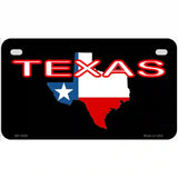 Texas Filled State Flag Metal Novelty License Plate 7" x 4" (MP)