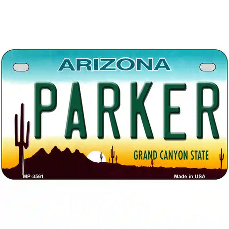 Parker Arizona Novelty Metal License Plate 7" x 4" (MP)