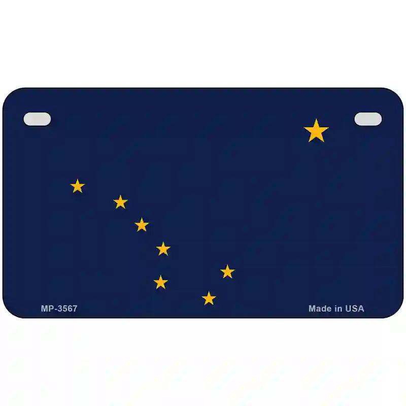 Alaska State Flag Metal Novelty License Plate 7" x 4" (MP)