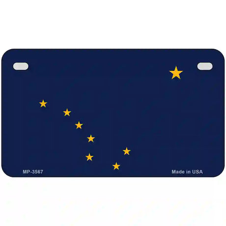 Alaska State Flag Metal Novelty License Plate 7" x 4" (MP)