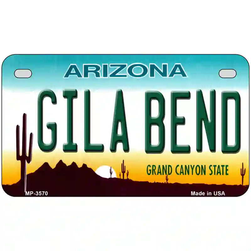 Gila Bend Arizona Novelty Metal License Plate 7" x 4" (MP)