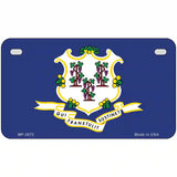 Connecticut State Flag Metal Novelty License Plate 7" x 4" (MP)