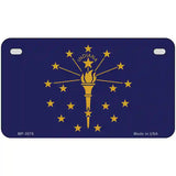 Indiana State Flag Metal Novelty License Plate 7" x 4" (MP)