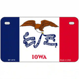 Iowa State Flag Metal Novelty License Plate 7" x 4" (MP)