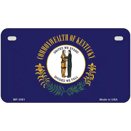 Kentucky State Flag Metal Novelty License Plate 7" x 4" (MP)