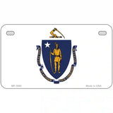 Massachusetts State Flag Metal Novelty License Plate 7" x 4" (MP)