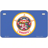 Minnesota State Flag Metal Novelty License Plate 7" x 4" (MP)