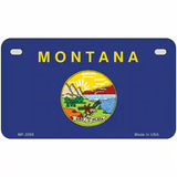 Montana State Flag Metal Novelty License Plate 7" x 4" (MP)