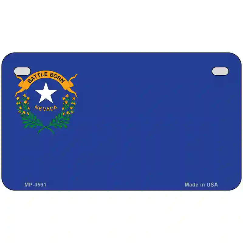 Nevada State Flag Metal Novelty License Plate 7" x 4" (MP)