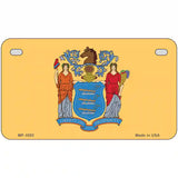 New Jersey State Flag Metal Novelty License Plate 7" x 4" (MP)