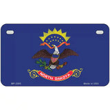 North Dakota State Flag Metal Novelty License Plate 7" x 4" (MP)