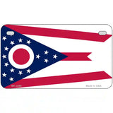 Ohio State Flag Metal Novelty License Plate 7" x 4" (MP)