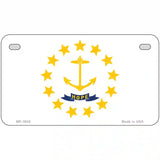 Rhode Island State Flag Metal Novelty License Plate 7" x 4" (MP)