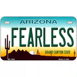 Fearless Arizona Novelty Metal License Plate 7" x 4" (MP)