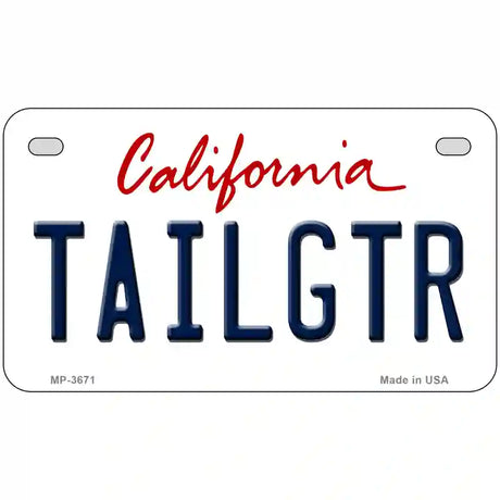 Tailgtr California Novelty Metal License Plate 7" x 4" (MP)