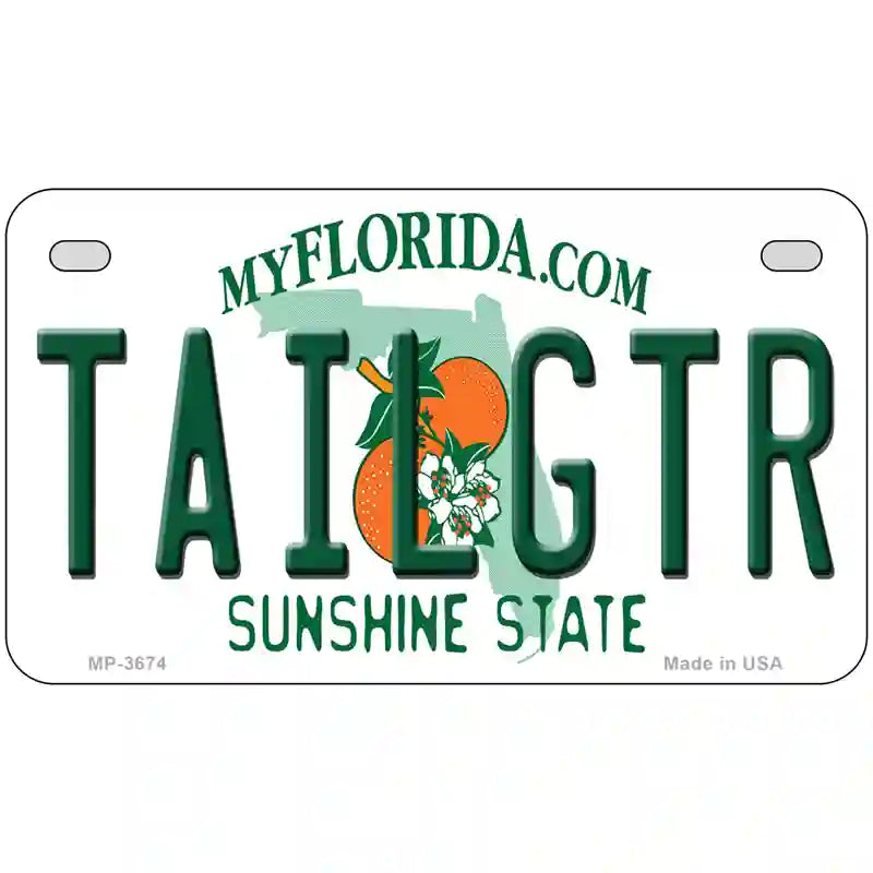 Tailgtr Florida Novelty Metal License Plate 7" x 4" (MP)