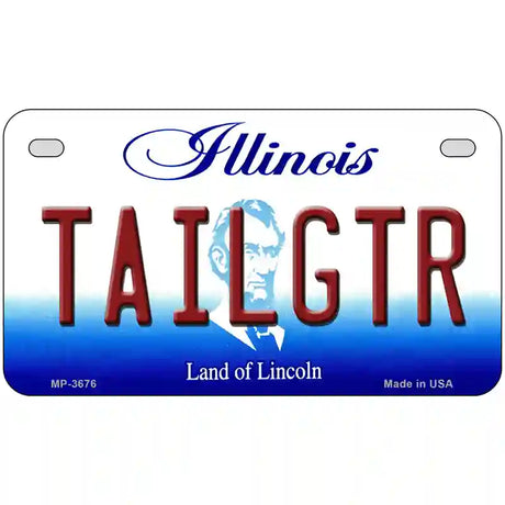 Tailgtr Illinois Novelty Metal License Plate 7" x 4" (MP)