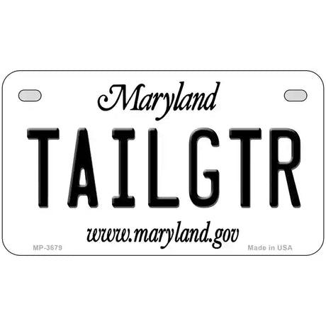 Tailgtr Maryland Novelty Metal License Plate 7" x 4" (MP)