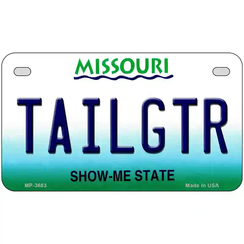 Tailgtr Missouri Novelty Metal License Plate 7" x 4" (MP)