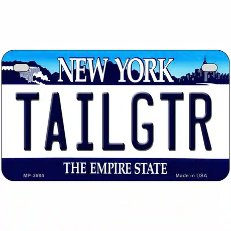 Tailgtr New York Novelty Metal License Plate 7" x 4" (MP)