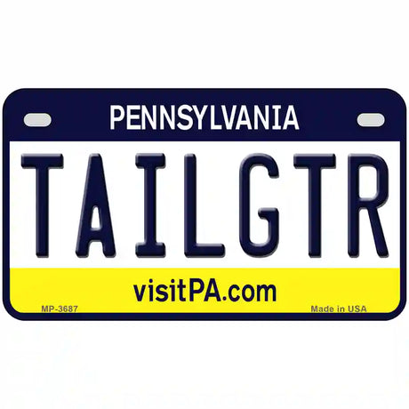 Tailgtr Pennsylvania Novelty Metal License Plate 7" x 4" (MP)