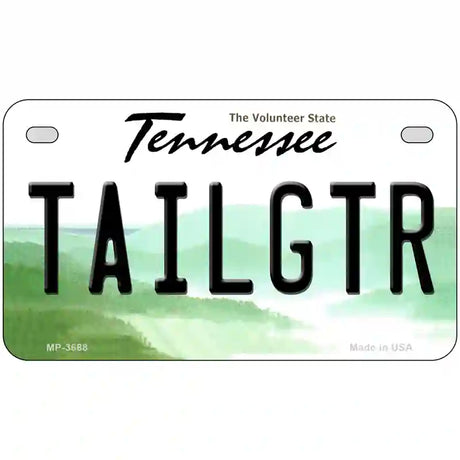 Tailgtr Tennessee Novelty Metal License Plate 7" x 4" (MP)