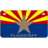 Flagstaff Arizona State Flag Metal Novelty License Plate 7" x 4" (MP)