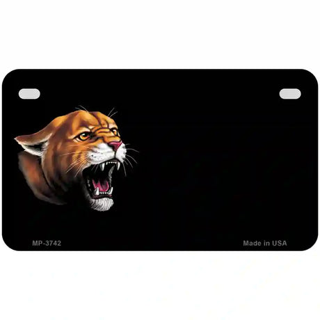 Cougar Offset Metal Novelty License Plate 7" x 4" (MP)