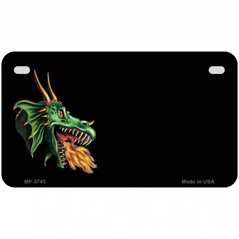 Dragon Offset Customizable Metal Novelty License Plate 7" x 4" (MP)