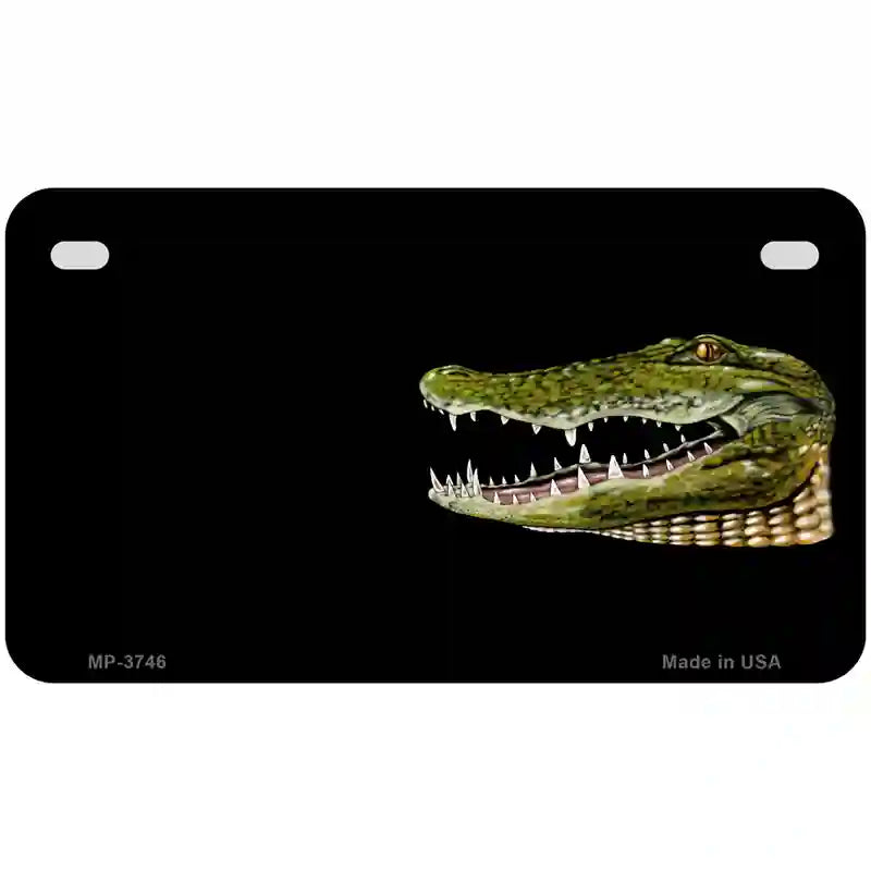 Gator Offset Metal Novelty License Plate 7" x 4" (MP)