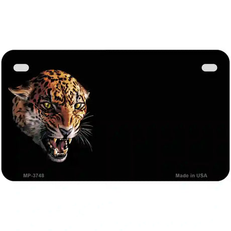 Jaguar Offset Metal Novelty License Plate 7" x 4" (MP)