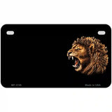 Lion Head Offset Metal Novelty License Plate 7" x 4" (MP)