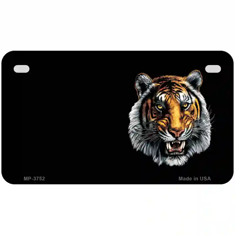 Tiger Offset Metal Novelty License Plate 7" x 4" (MP)