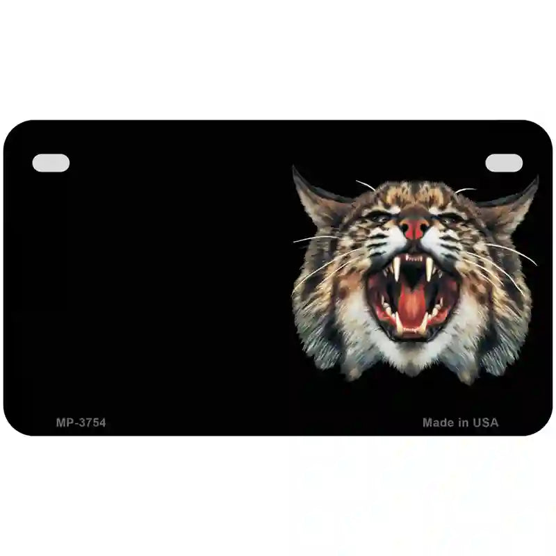 Wildcat Offset Metal Novelty License Plate 7" x 4" (MP)