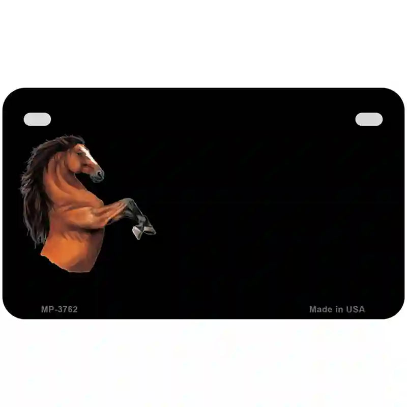 Horse Offset Metal Novelty License Plate 7" x 4" (MP)