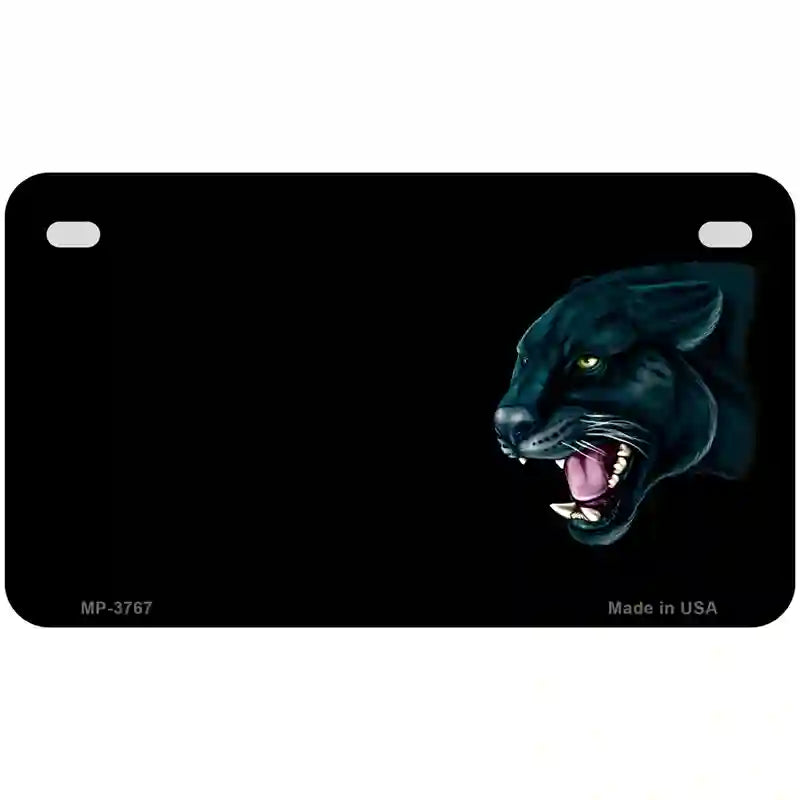 Panther Offset Profile Metal Novelty License Plate 7" x 4" (MP)