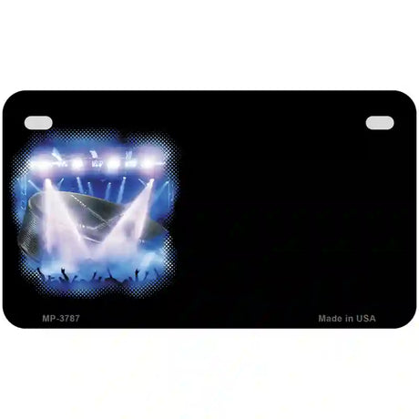 Hockey Game Offset Metal Novelty License Plate 7" x 4" (MP)