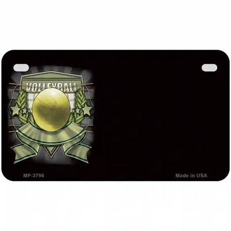 Volleyball Banner Offset Metal Novelty License Plate 7" x 4" (MP)